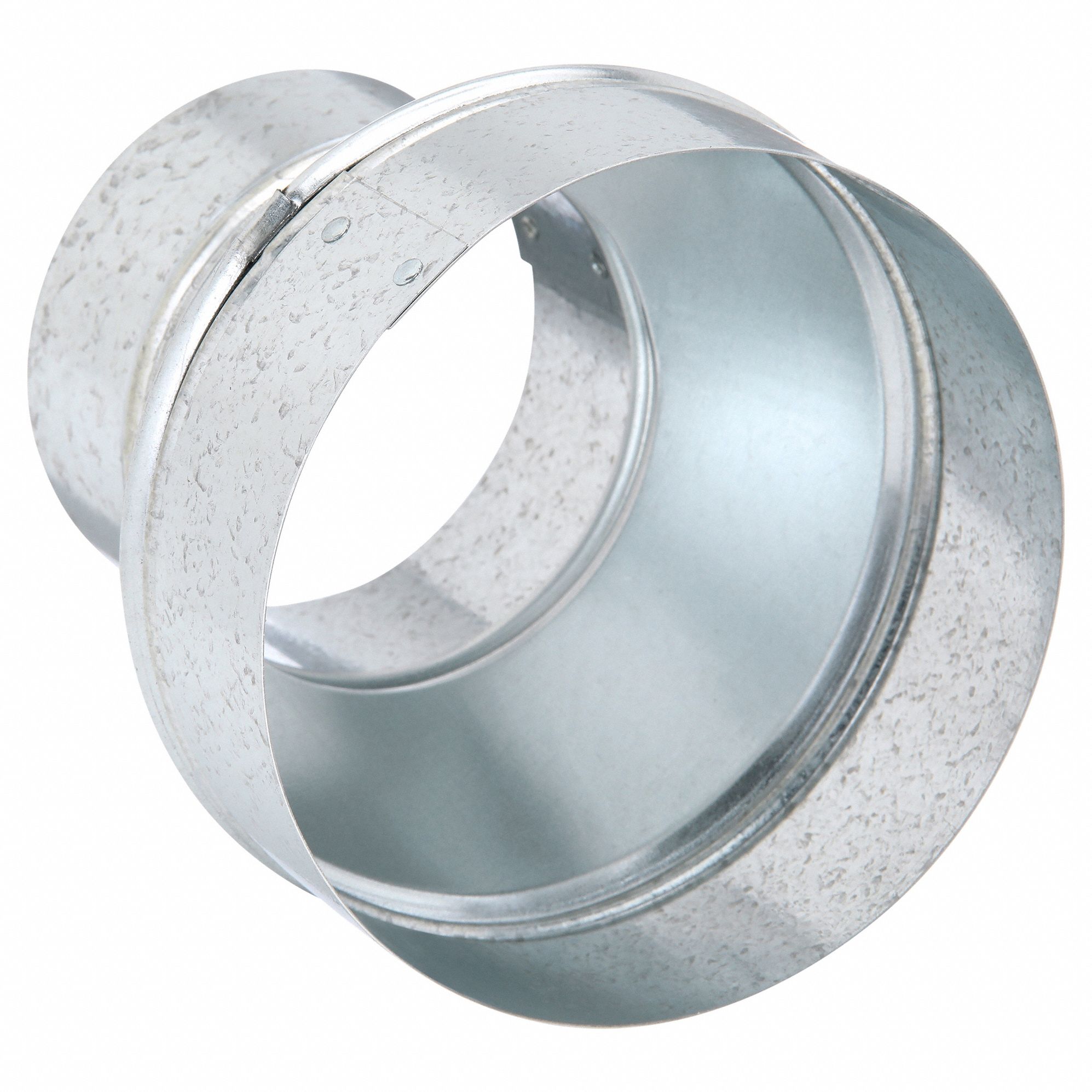 Duct Reducer: Steel, For 6 in Dia, 6 in Lg, 6 in Inlet Dia, 4 in Outlet Dia, 24 ga Material Thick