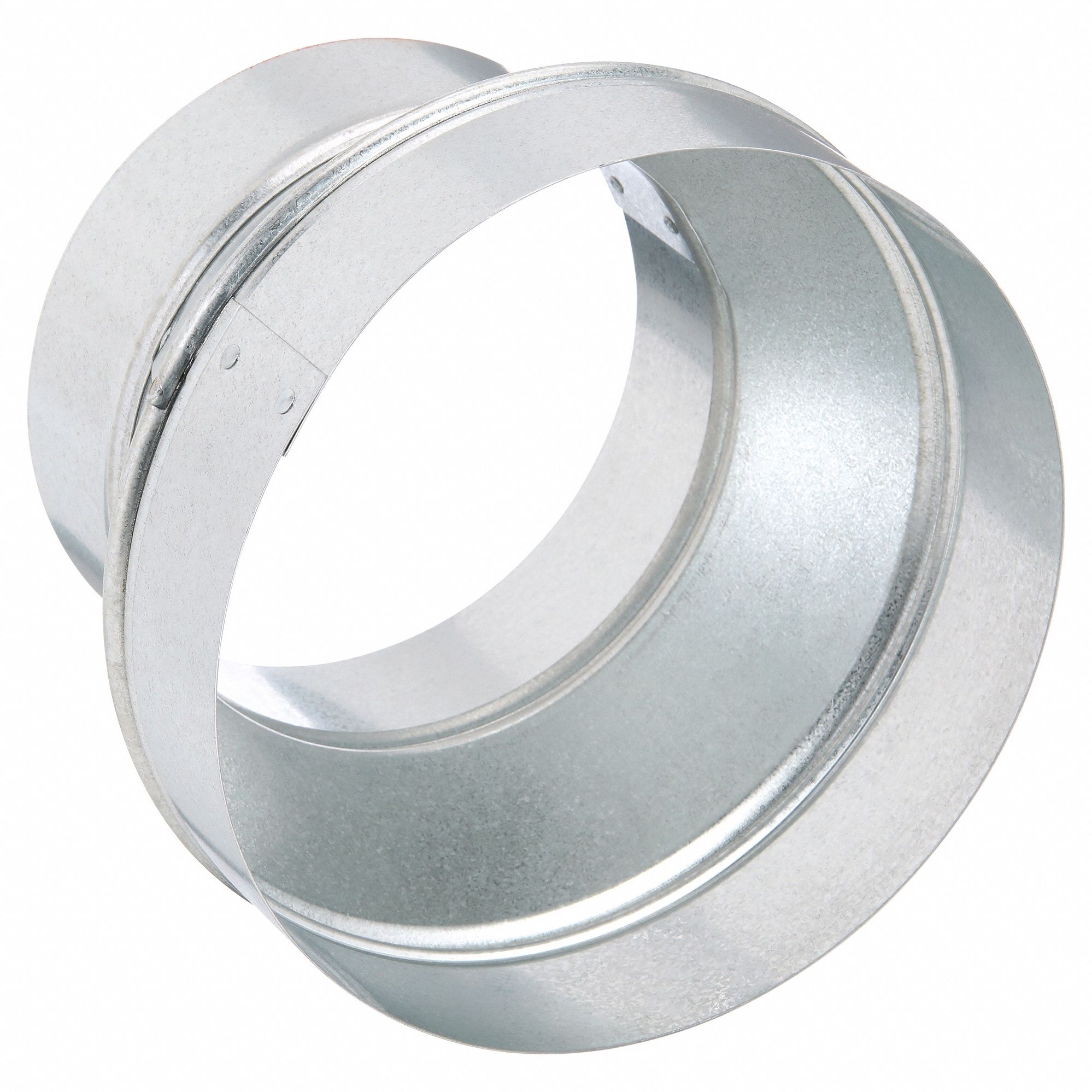 Duct Reducer: Steel, For 8 in Dia, 6 in Lg, 8 in Inlet Dia, 6 in Outlet Dia, 24 ga Material Thick