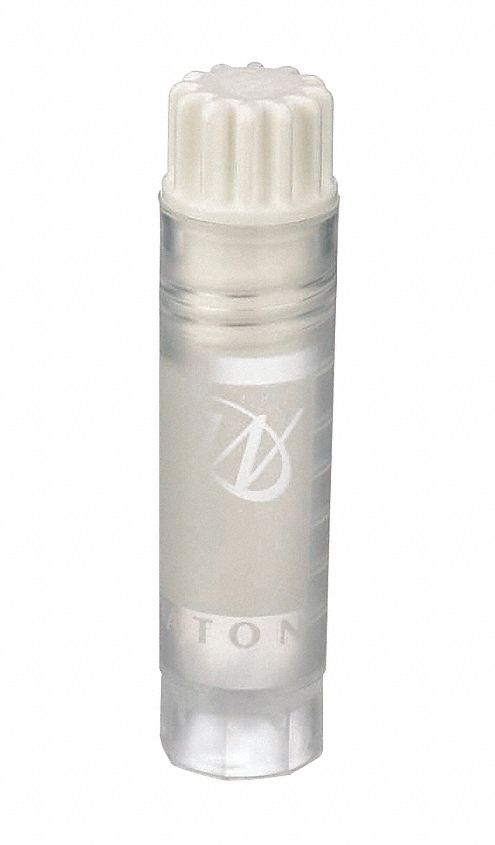 Cryogenic Vial: HDPE, 0.06 fl oz Capacity - oz, 2 mL Capacity - mL, White, Cryogenic, 12 mm Body Dia