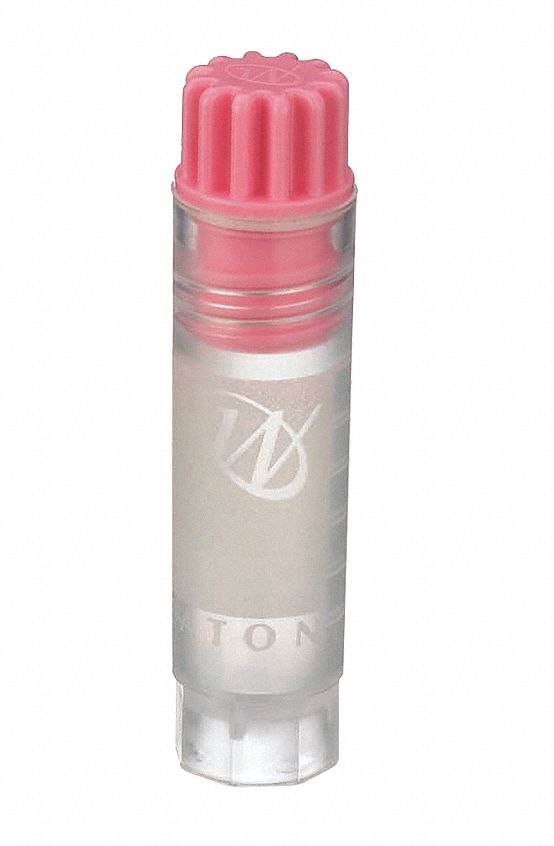 Cryogenic Vial: HDPE, 0.06 fl oz Capacity - oz, 2 mL Capacity - mL, Pink, Cryogenic, 12 mm Body Dia