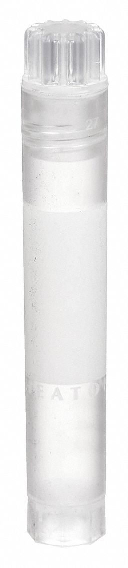 Cryogenic Vial: HDPE, 0.13 fl oz Capacity - oz, 4 mL Capacity - mL, Natural, Cryogenic, Sterile
