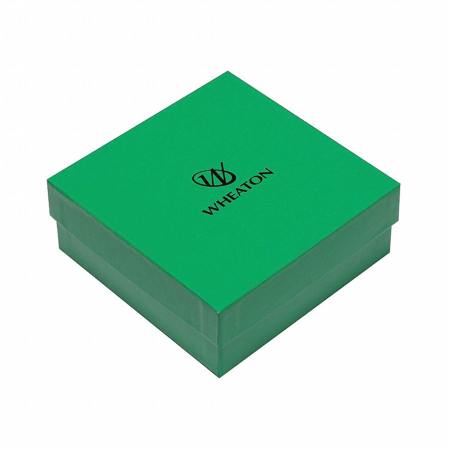 Cryogenic Vial Freezer Box: 130 mm Overall Lg, 130 mm Overall Wd, Fiberboard