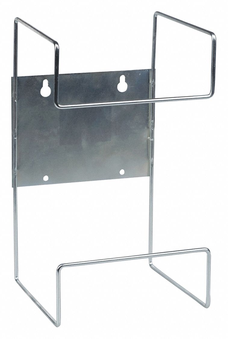 Dry Wipe Dispenser: Wall, (148) Wipes Capacity, Metal, Gray, Manual