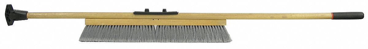 PUSH BROOM,HEAD AND HANDLE,24",GRAY