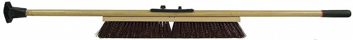 PUSH BROOM,HEAD AND HANDLE,24",MAROON