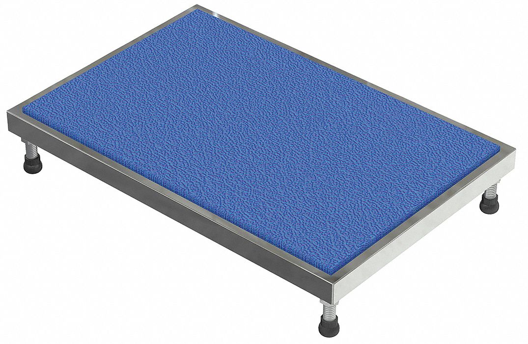 VESTIL STAND ADJ ERGOMAT ALUM 19X48 914H Step Stools VESAHTH1948A