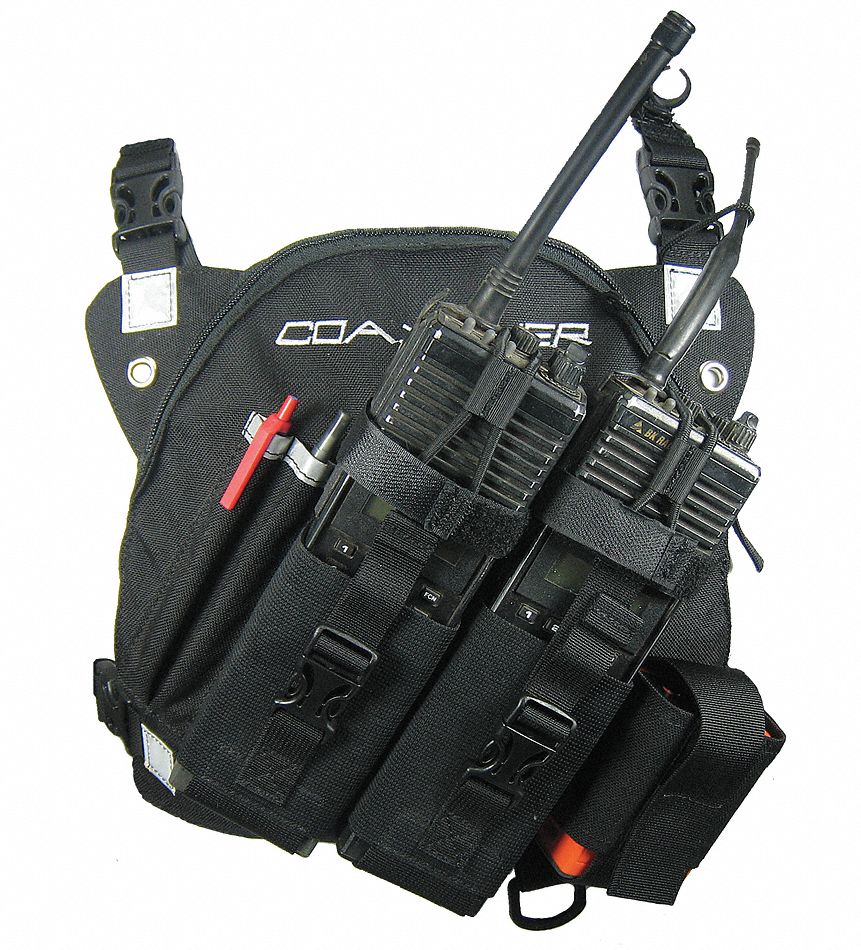 COAXSHER DR1 Commander, Dual Radio, Chest Harness 6EPX8RP201 Grainger