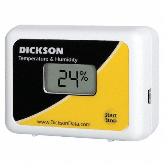 DICKSON Data Logger, Temperature and Humidity, USB 6ETG1TP425 Grainger