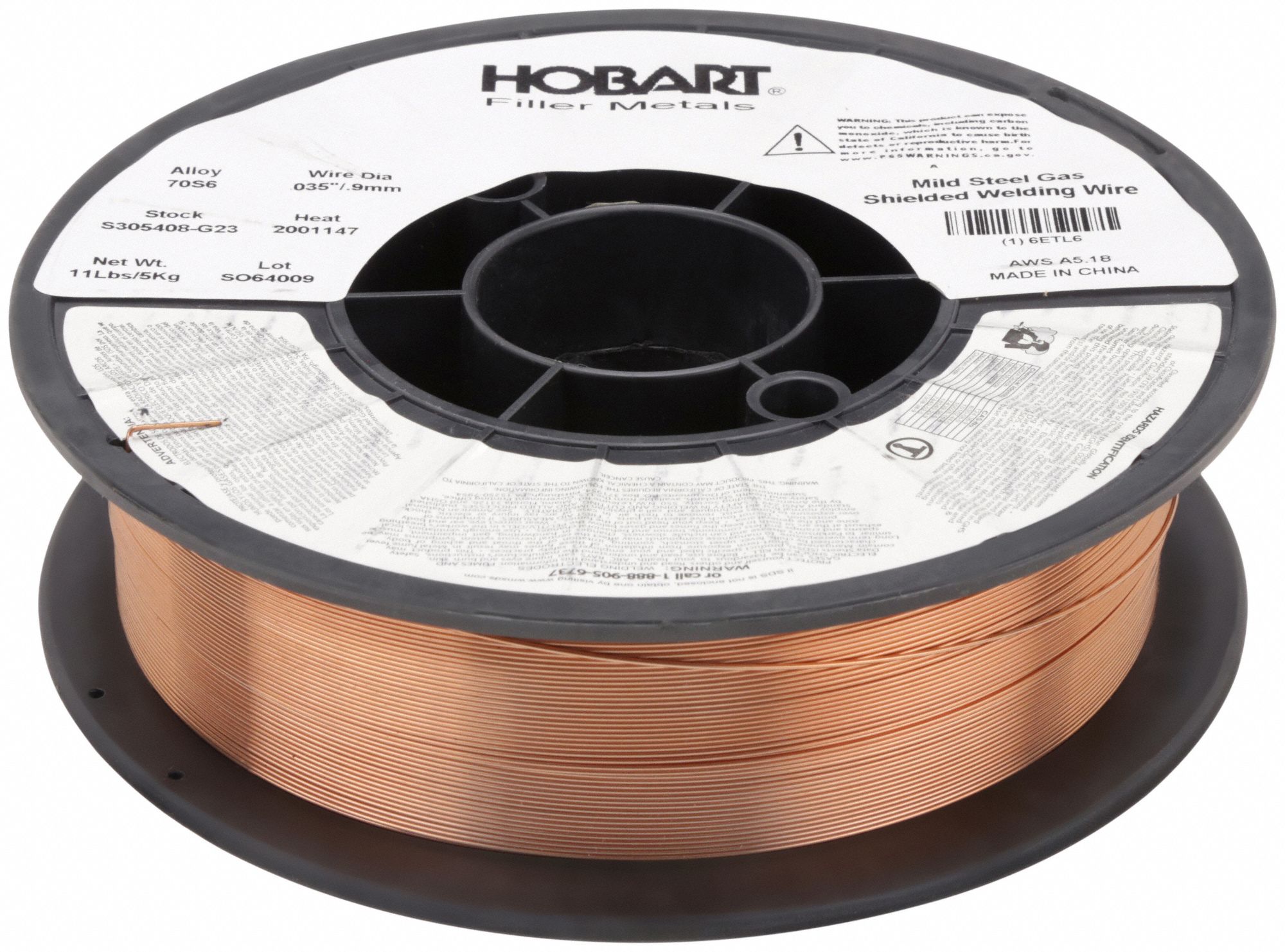 Carbon Steel, ER70S6, MIG Welding Wire 6ETL6S305408G23 Grainger