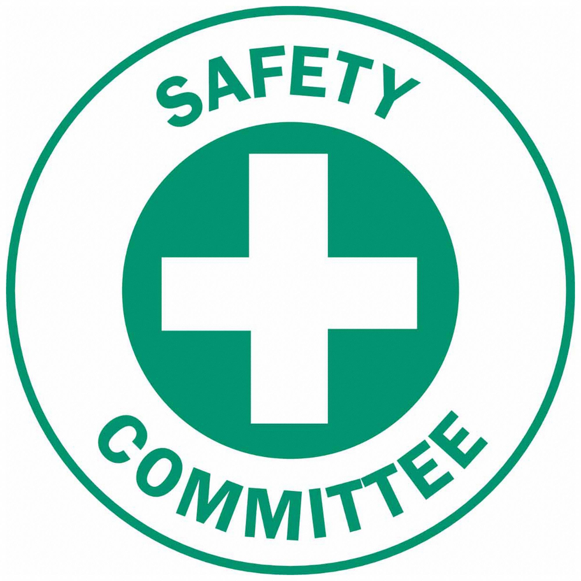 Safety Committee, 2 in Dia, Hard Hat Label - 6EW64|45330 - Grainger