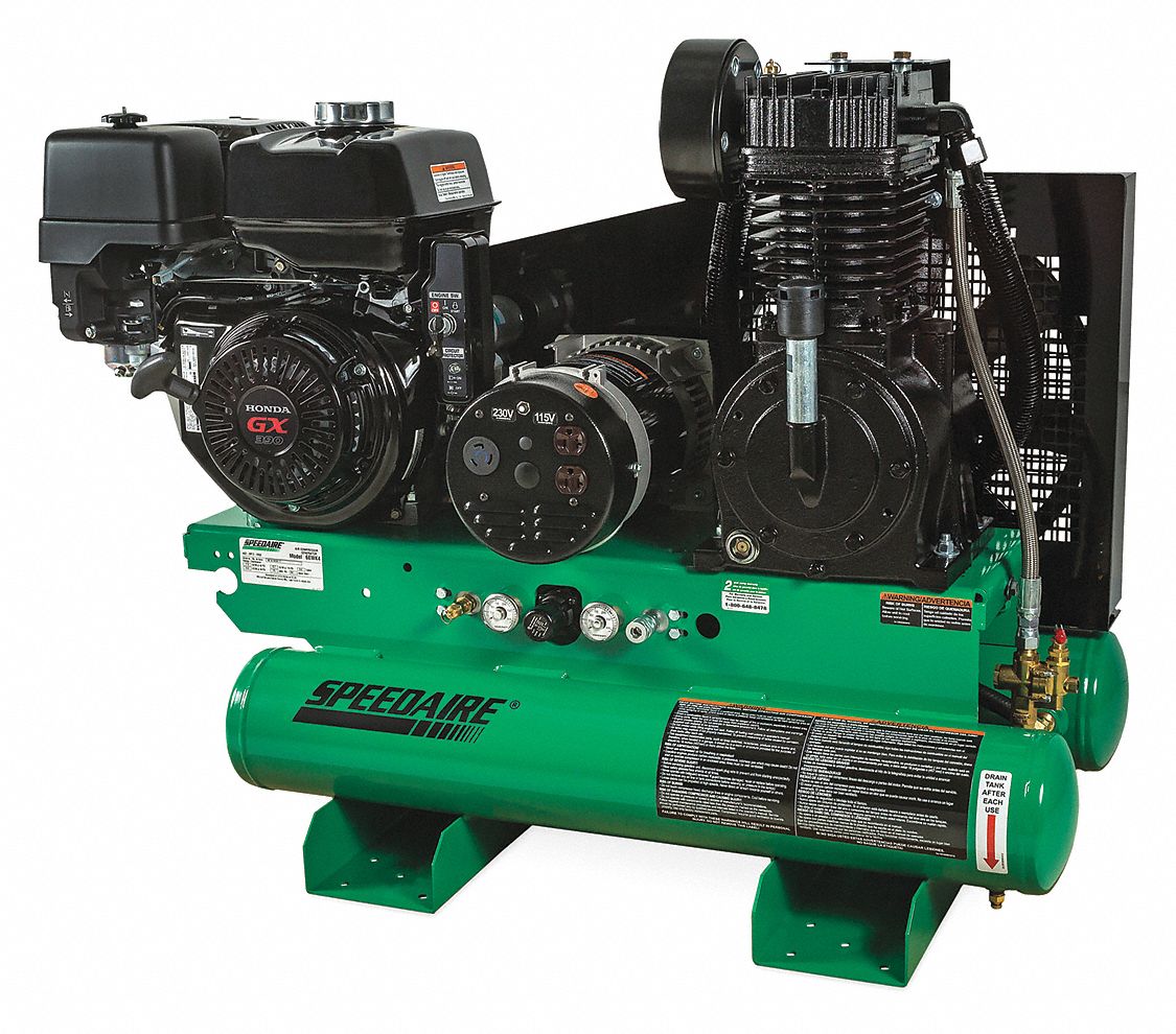 SPEEDAIRE 8 gal. Stationary Air Compressor/Generator 6EWK46EWK4