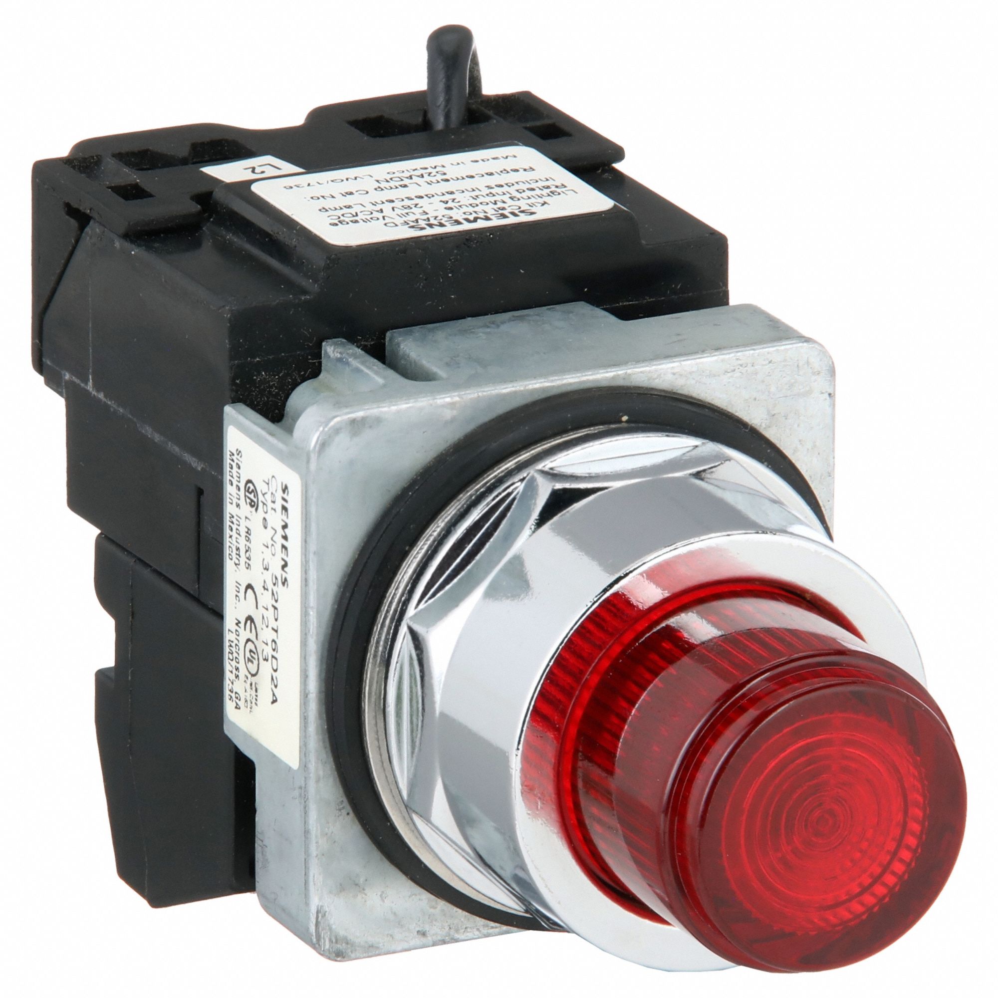 Illuminated Push Button: Illuminated, Extended Profile, Non-Metallic, 30 mm, 1NO/1NC