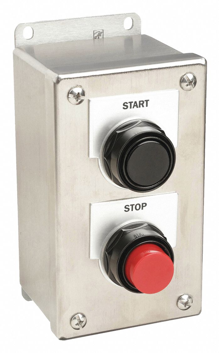 SIEMENS Push Button Control Station: Momentary / Momentary, 2NO/2NC,  Start/Stop, 2 Operators, 4X