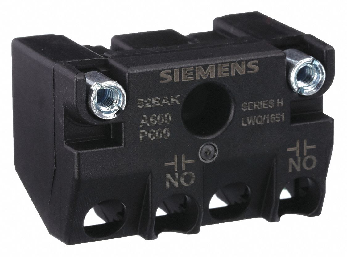 Contact Block: 30 mm Panel Mounting Size, 1NO, Momentary, Universal Series, Screw Terminals