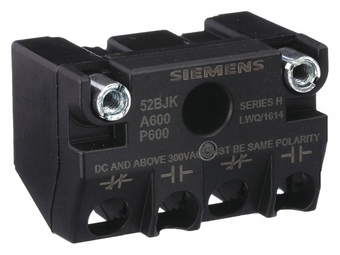 SIEMENS, 30 mm Size, Operator, Contact Block 6EXD852BJK Grainger