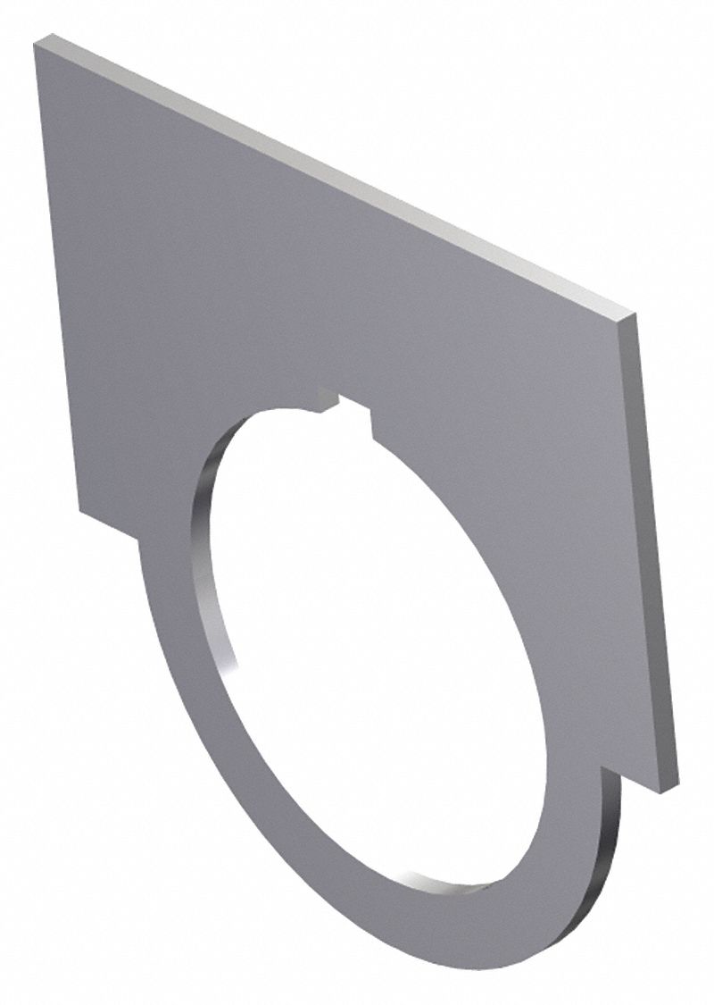 6EXD9 - Blank Legend Plate Brushed Aluminum