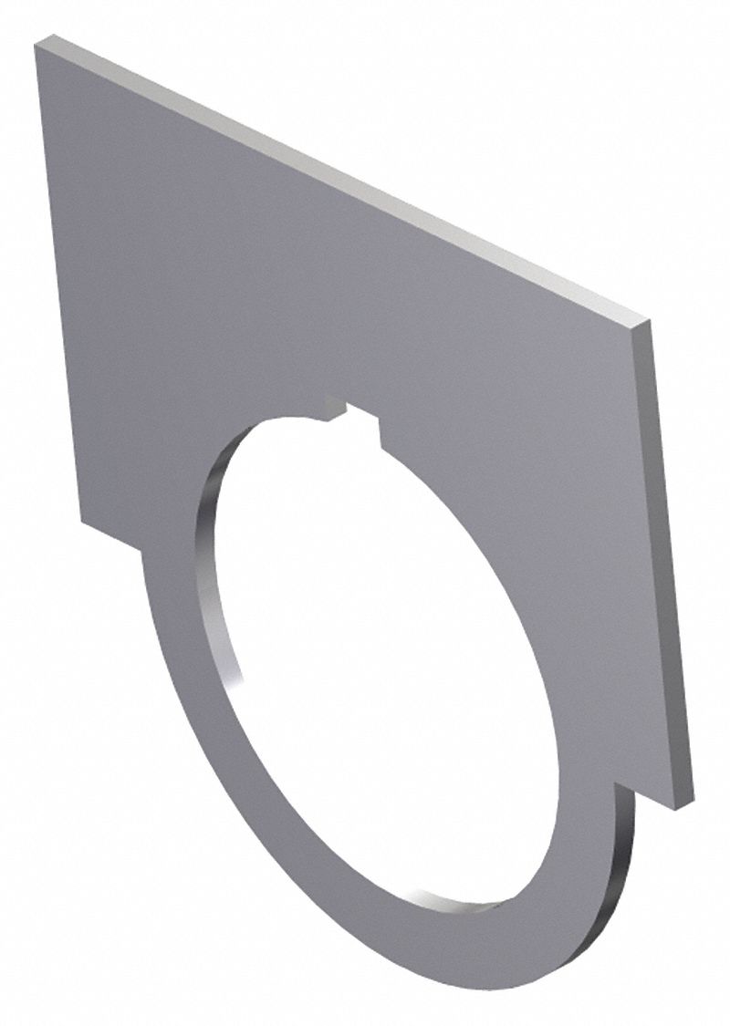 Legend Plate Gray/Black Half-Round