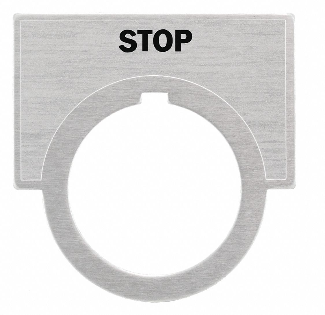 LegendPlate Stop Black/Gray Half-Round