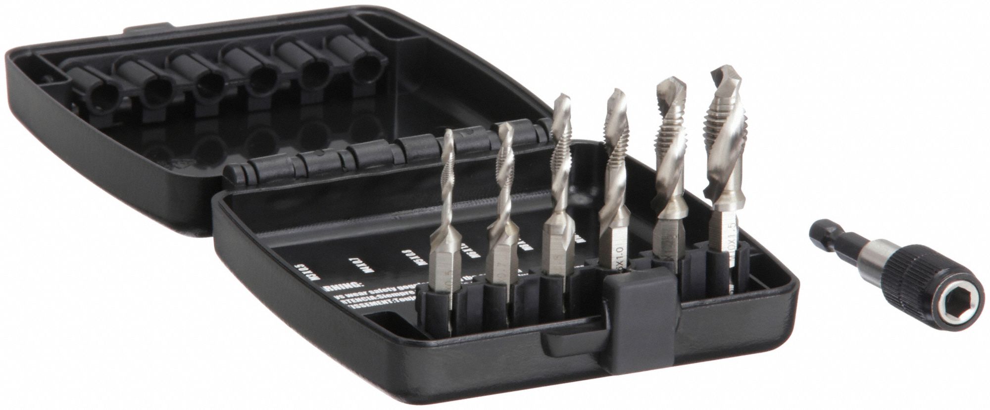 Drill, Tap, Countersink Set: 6 Pc