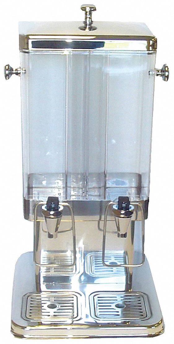 TABLECRAFT PRODUCTS COMPANY 3 gal Double Beverage Dispenser 6EYY170