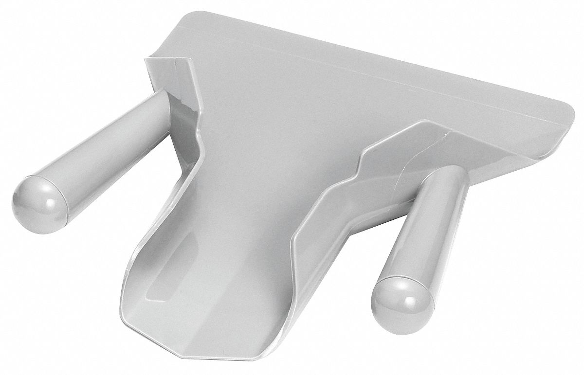 Fry Scoop: 2 in Overall Ht, Fry Scoop, Polypropylene