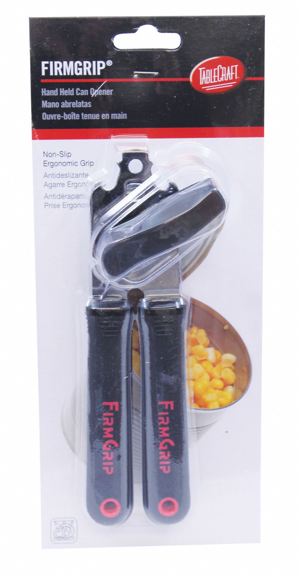 TABLECRAFT PRODUCTS COMPANY Hand Can Opener Black/Silver, Plastic/Zinc