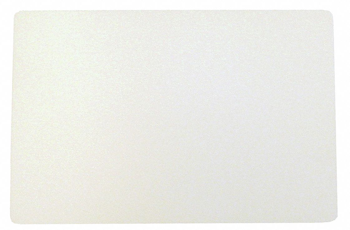 Cutting Board: 18 in Overall Lg, 12 in Overall Wd, White, Polypropylene
