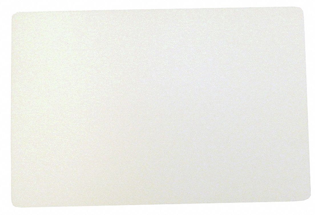 Cutting Board: 20 in Overall Lg, 15 in Overall Wd, White, Polypropylene