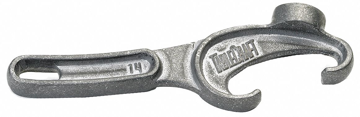 Pail Opener: Gray, Aluminum, 8 3/4 in Overall Lg, 14, Silver