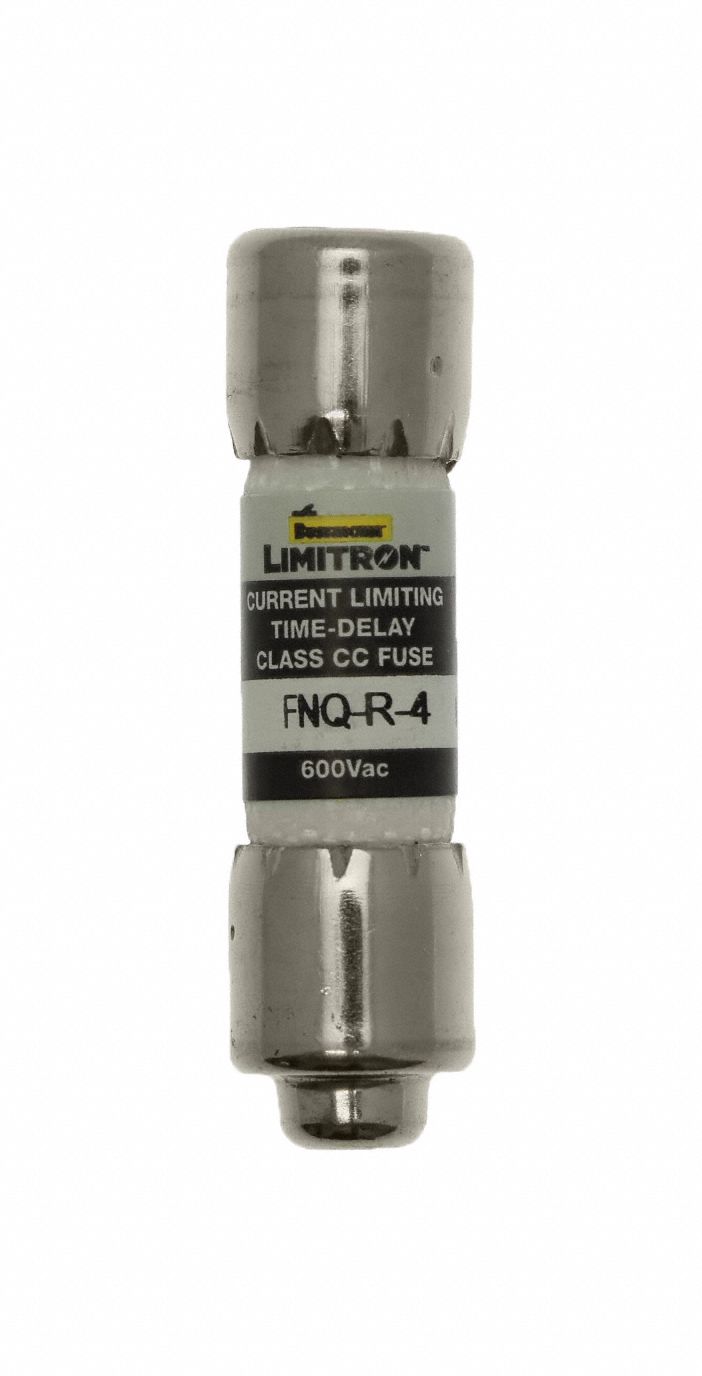 BUSSMANN, Time Delay, 4 A, UL Class CC Fuse - 6F117|FNQ-R-4 - Grainger