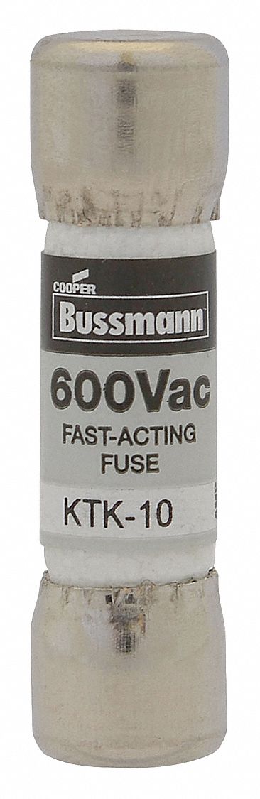 FUSE, 3/10 AMPS, 600V AC, 100KA AT 600V AC, 1½ IN L X 13/32 IN DIAMETER FUSE SIZE, KTK