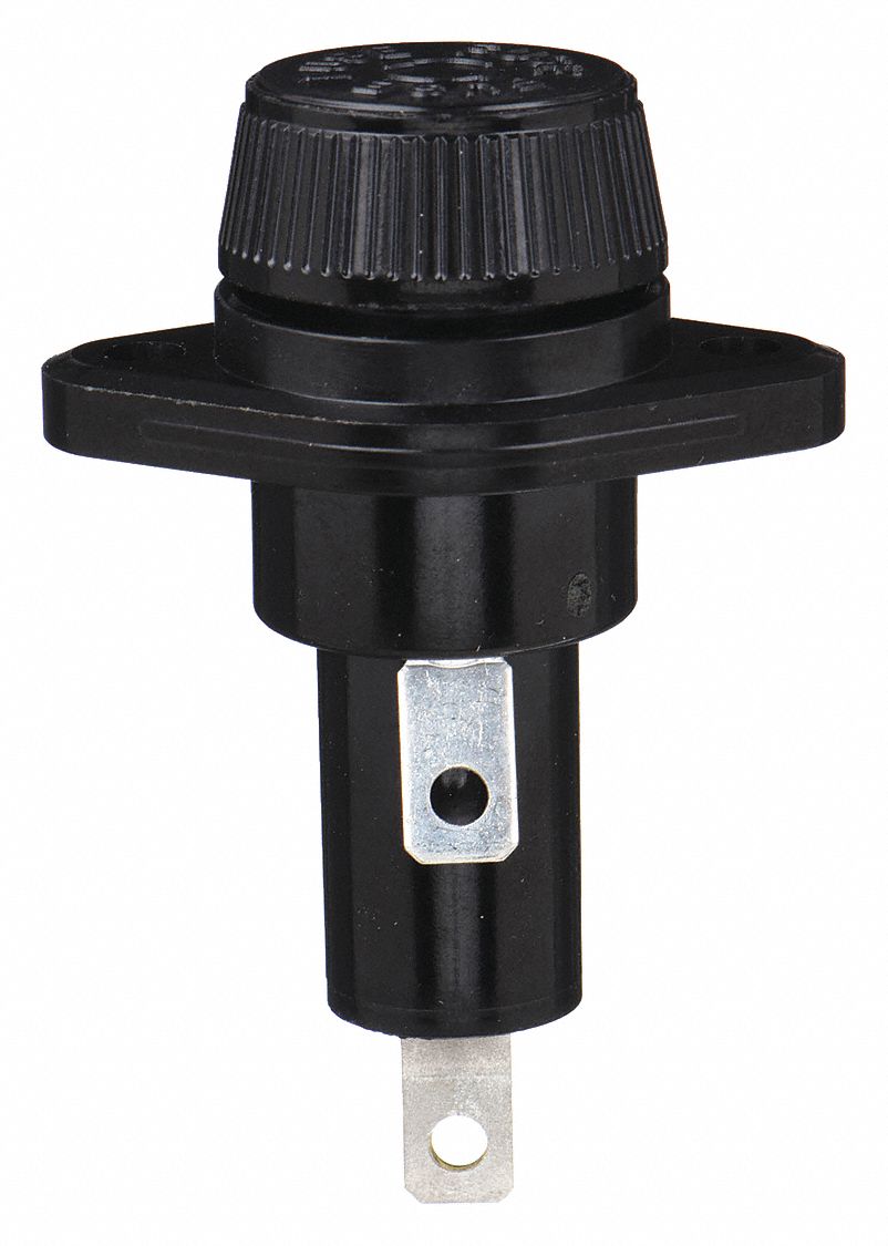 BUSSMANN, 0 to 30 A, 600V AC/DC, PanelMount Fuse Holder 6F455HPS