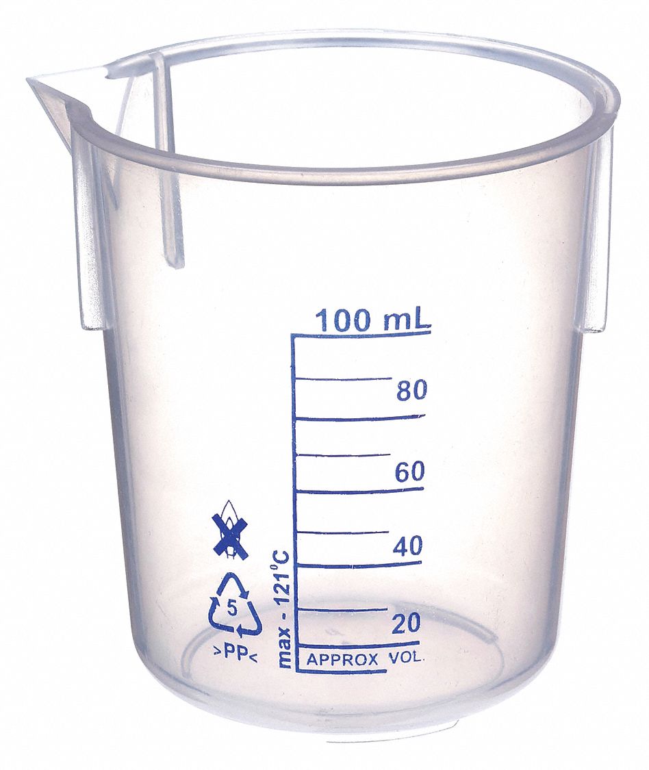 Low Form, 100 mL Capacity - mL, Beaker - 6FAE4|6FAE4 - Grainger