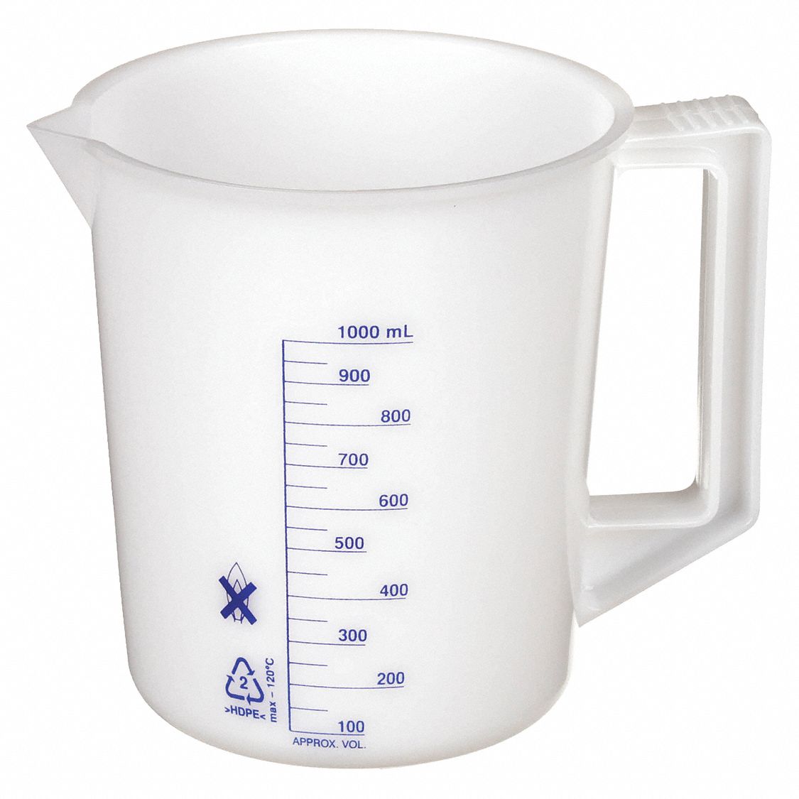 Lab Safety Supply Hdpe 33 81 Oz Labware Capacity English Beaker With Handle 6faf9 6faf9 Grainger