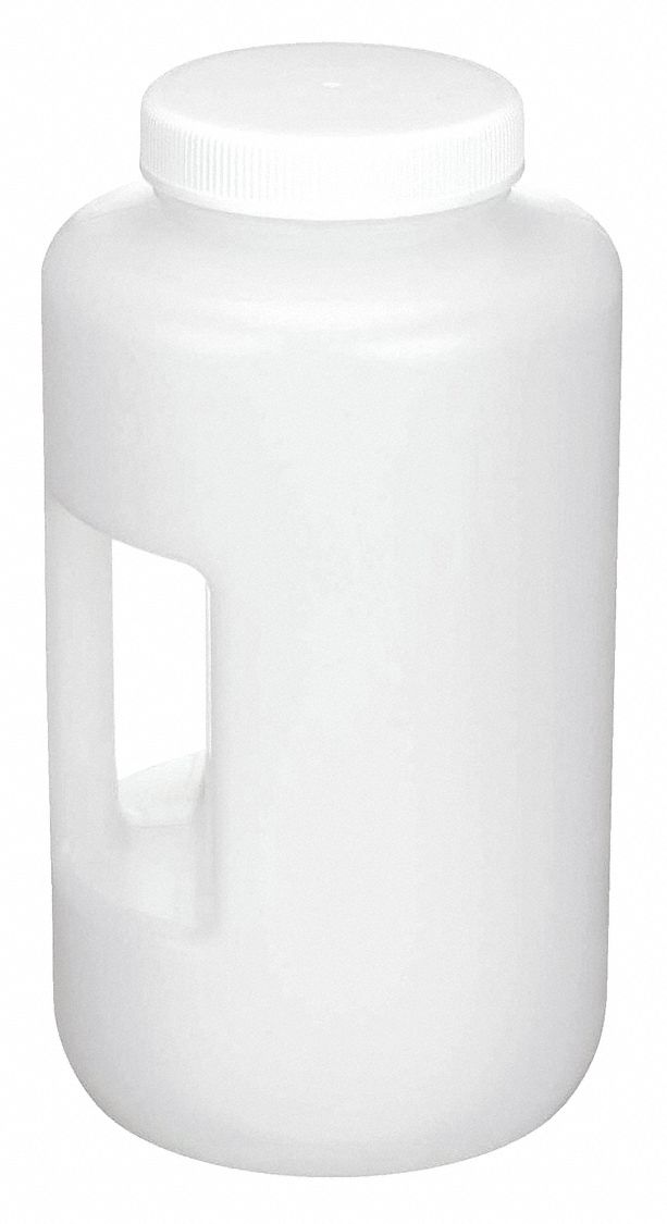 BOTTLE W/HANDLE,4000ML,128 OZ,WIDE