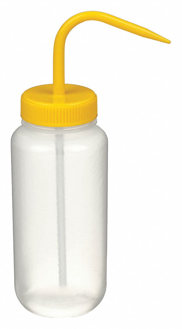 Wash Bottle: 16 fl oz Capacity - oz, 500 mL Capacity - mL, No Imprinting or Write On, No Imprinting