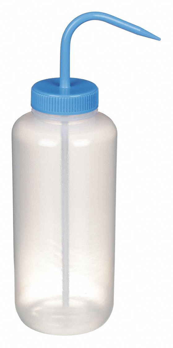 Wash Bottle: 32 fl oz Capacity - oz, 1 L Capacity - mL, No Imprinting or Write On, No Imprinting