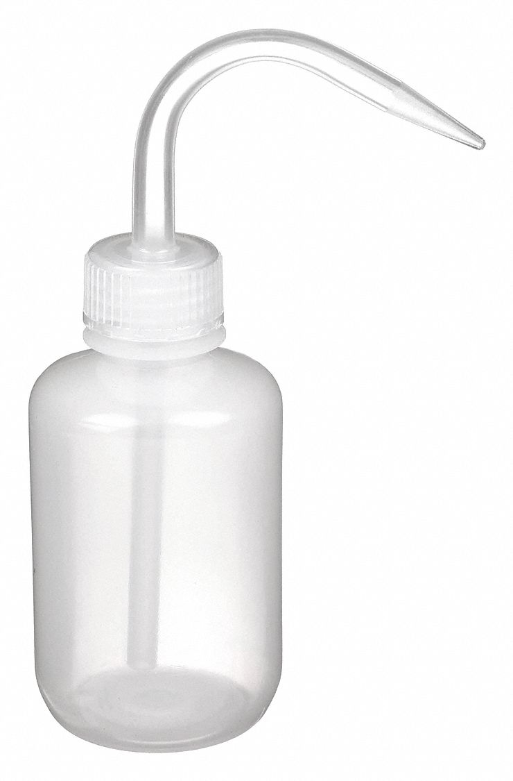 LAB SAFETY SUPPLY WASH BOTTLE,LDPE,CLEAR,4 OZ Wash Bottles GGS6FAV3