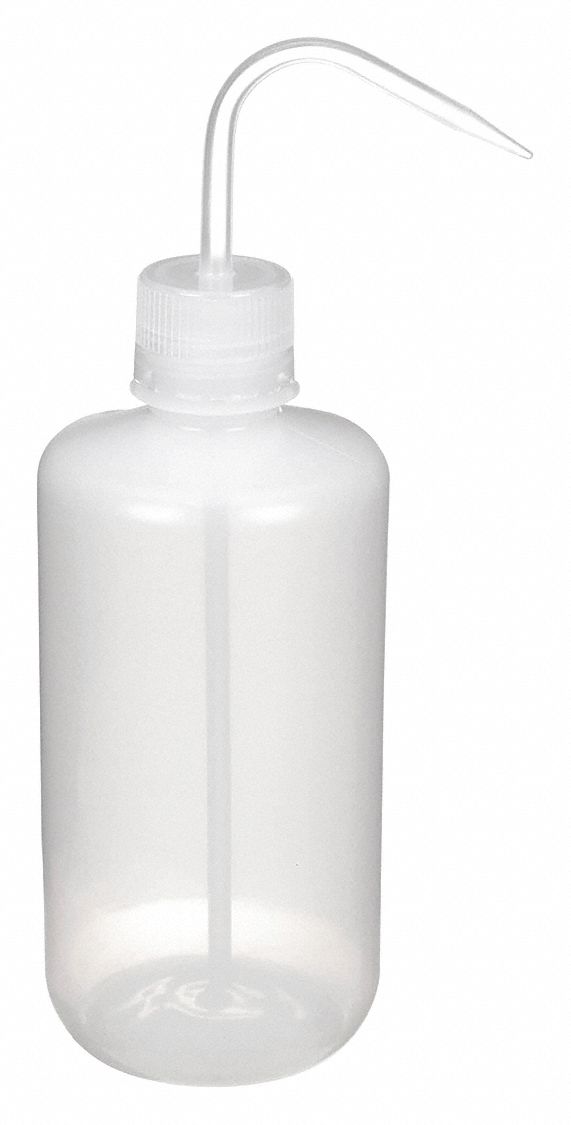 Wash Bottle: 32 fl oz Capacity - oz, 1 L Capacity - mL, No Imprinting or Write On, No Imprinting