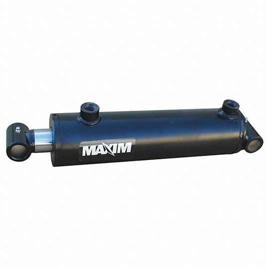 Welded Hydraulic Cylinder: 6 in Stroke Lg, 14 in Retracted Lg, 5300 lb, 1 in Rod Dia.