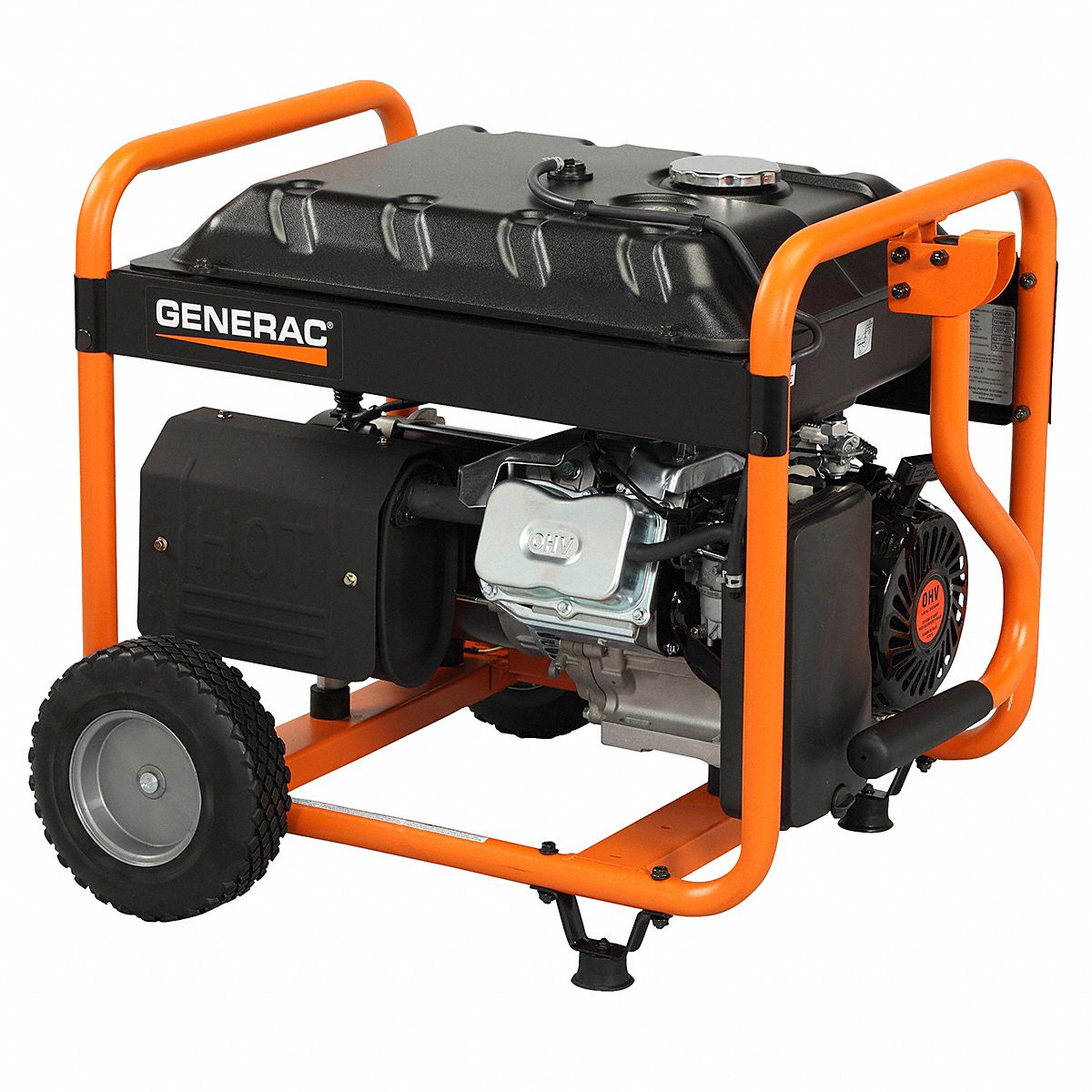 GENERAC Portable Generator, Conventional, Generator Fuel Type Gasoline ...