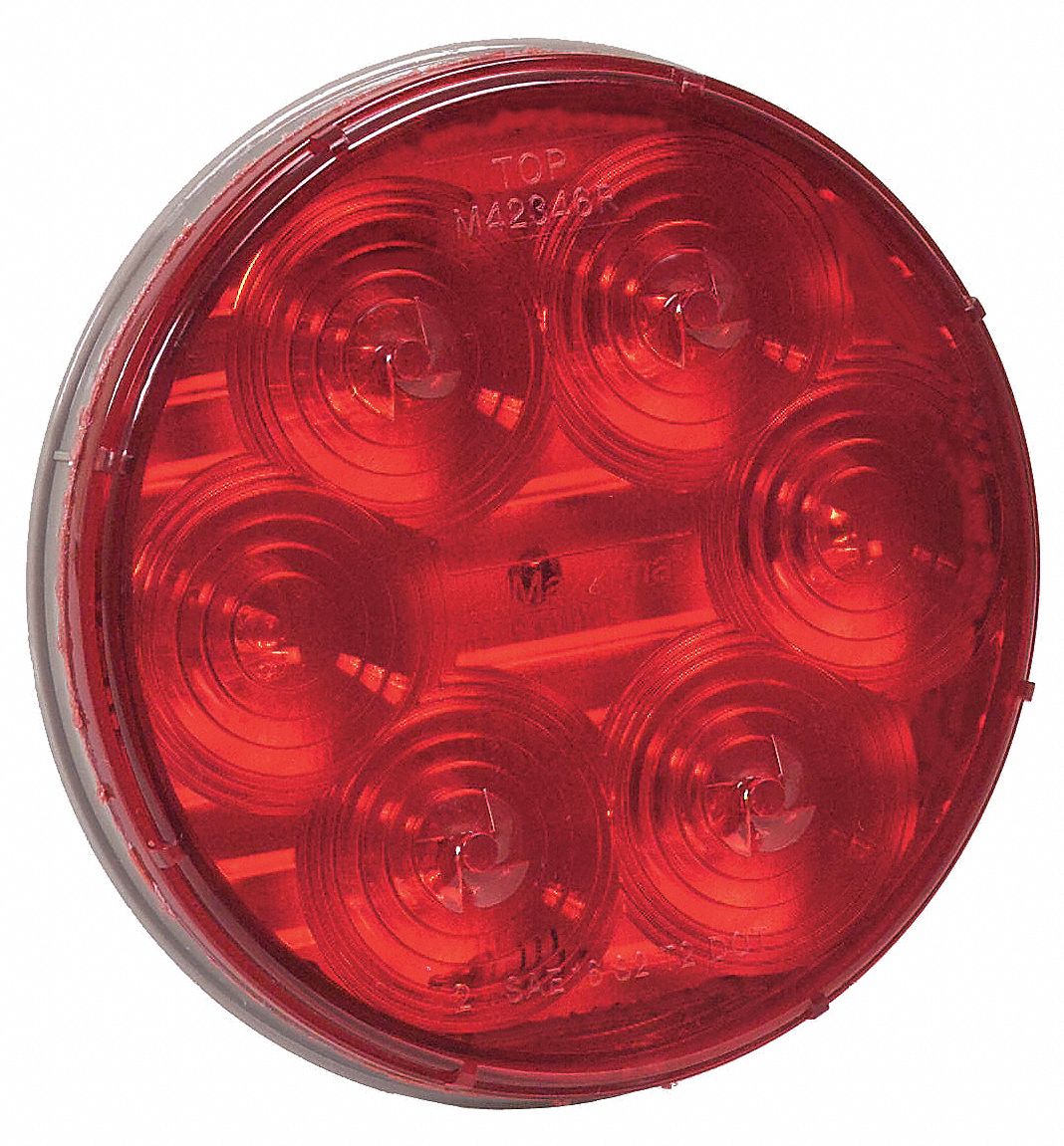STOP/TURN/TAIL LIGHT, LED, STOP LIGHT, RED, ROUND, 4¼ IN OVERALL DIAMETER, 1⅞ IN OVERALL D