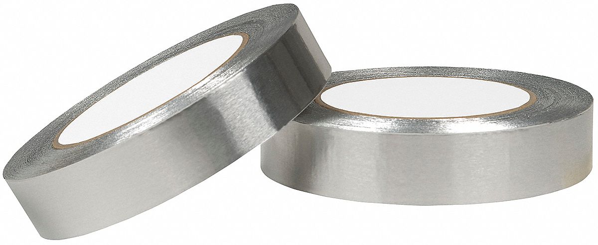 Foil Tape,1 In. x 60 Yd.,Silver - Grainger