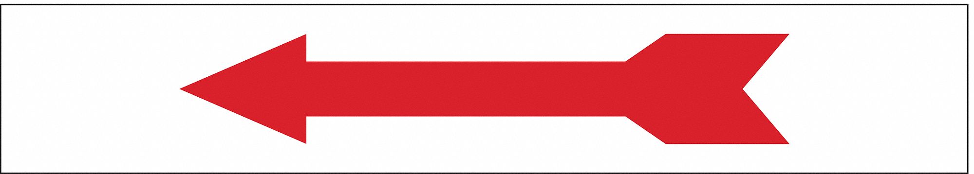 ENSEIGNE SORTIE,1-3/4X10PO,RG/BLC