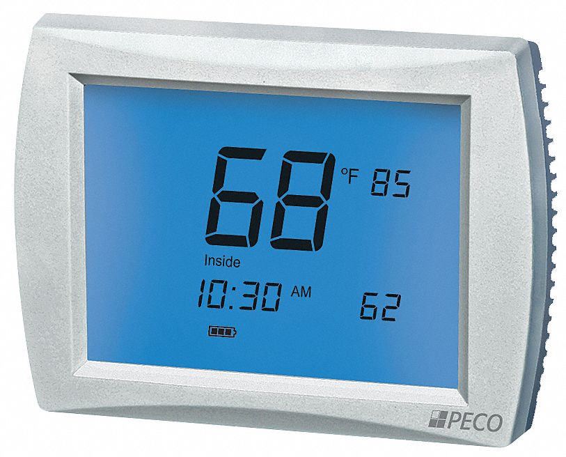 Low Voltage Thermostat: Heat and Cool, Auto and Manual, 5-1-1/5-2/7 Day, Horizontal, 3 Zones
