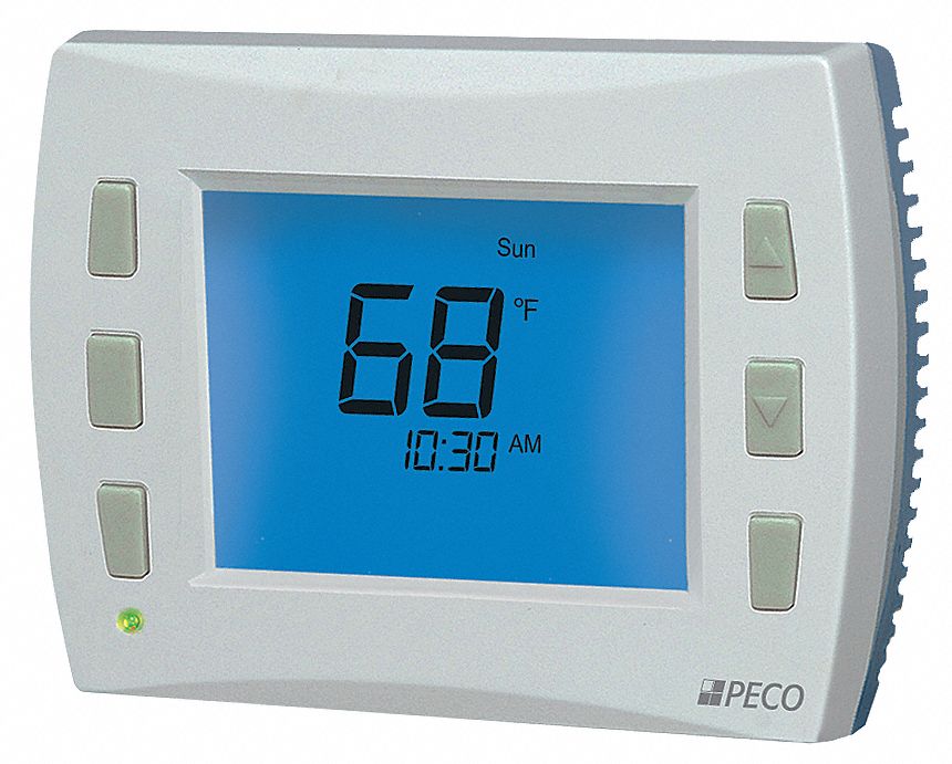 Low Voltage Thermostat: Heat and Cool, Auto and Manual, 5-1-1/5-2/7 Day, Horizontal, 5 Zones