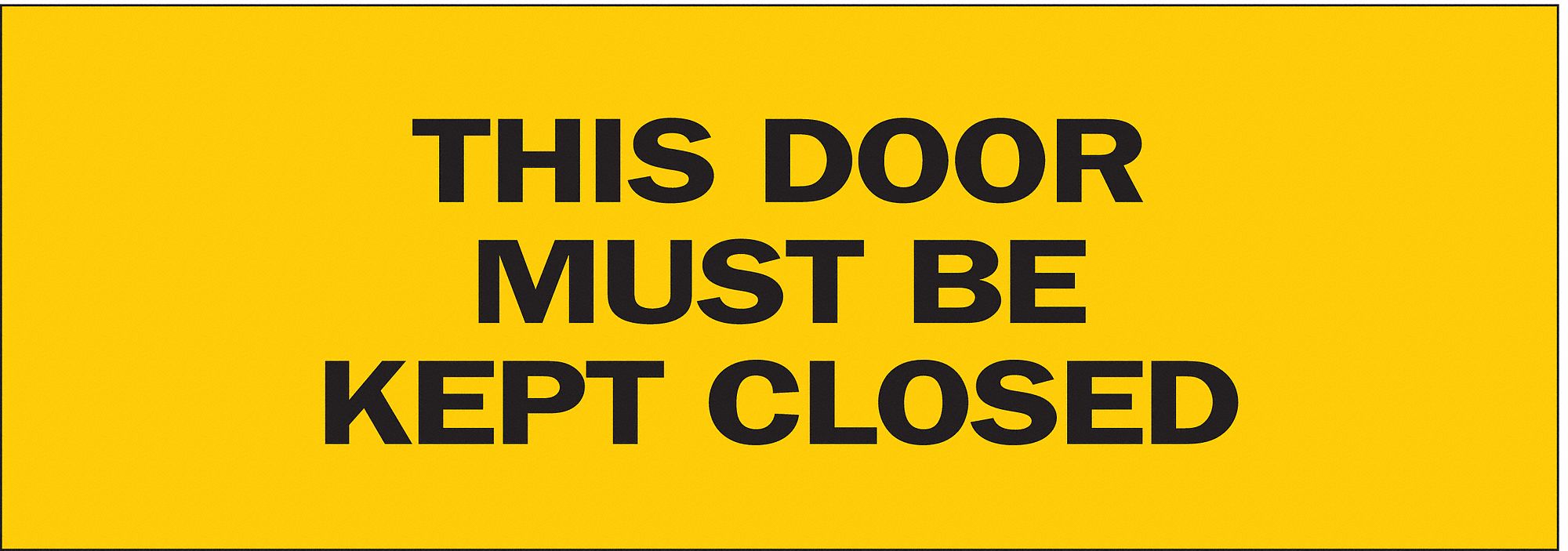 FACILITY TRAFFIC SIGN, ADHESIVE MOUNT, NOT RETROREFLECTIVE, 0.01 IN THICK