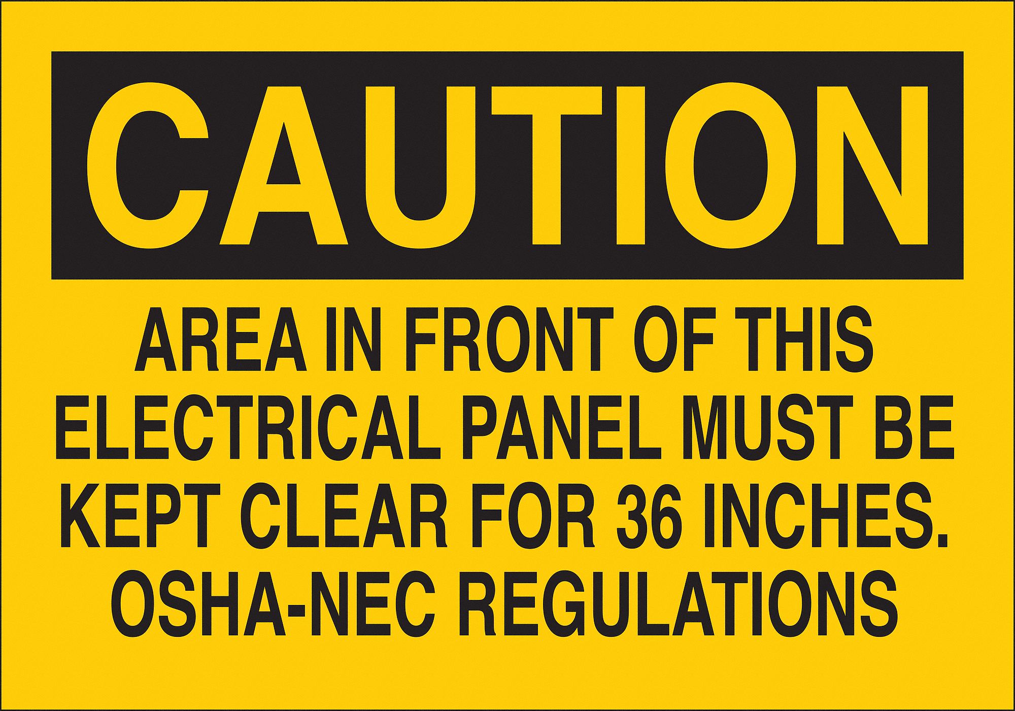 CAUTION SIGN, POLYESTER, NOT RETROREFLECTIVE, 0.01 IN THICK, RECTANGLE, ENGLISH, YELLOW, 10 X 7 IN