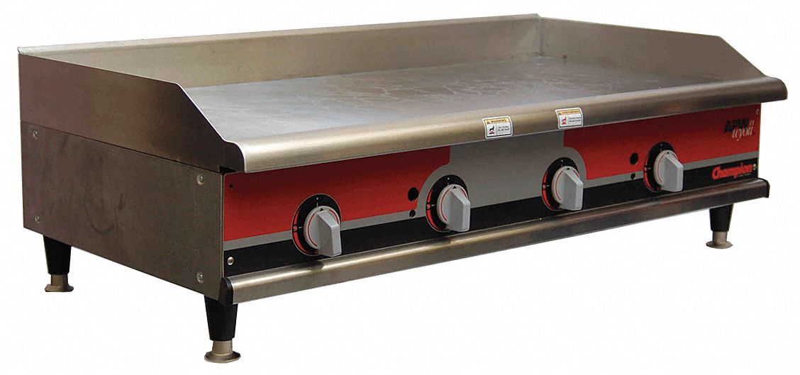 Manual Gas Griddle: Gas, Manual, 47 1/2 in x 19 1/2 in Cooking Surface