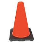 TRAFFIC CONE, NOT FOR ROADWAY USE, NON-REFLECTIVE, BLACK BASE/ORANGE, 12 IN, PVC